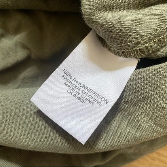 Smart Set Utility Dress Khaki Sleeveless Size 6 Safari Vibe Drawstring Waist - Picture 11 of 13